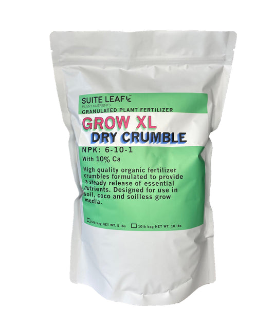 Grow XL organic plant fertilizer npk 6-10-1